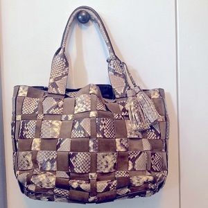 Michael Kors Vivian Snakeskin Tote